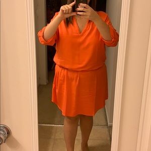 Orange 3/4 dress